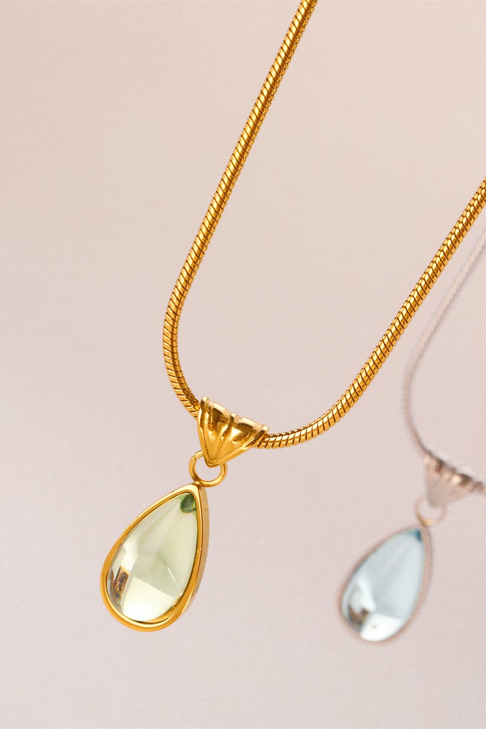 Teardrop Pendant Necklace