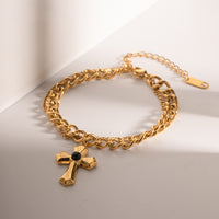 Cross Shape Pendant Bracelet