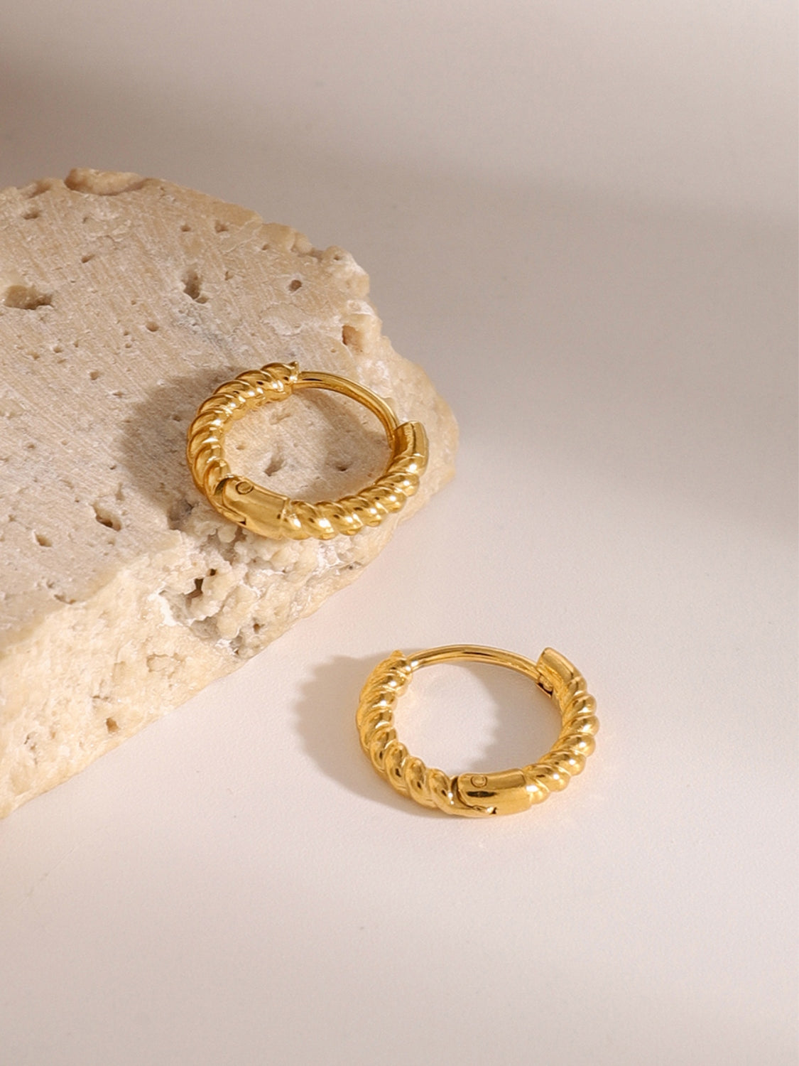 Gold-Plated Huggie Earrings