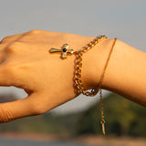 Cross Shape Pendant Bracelet