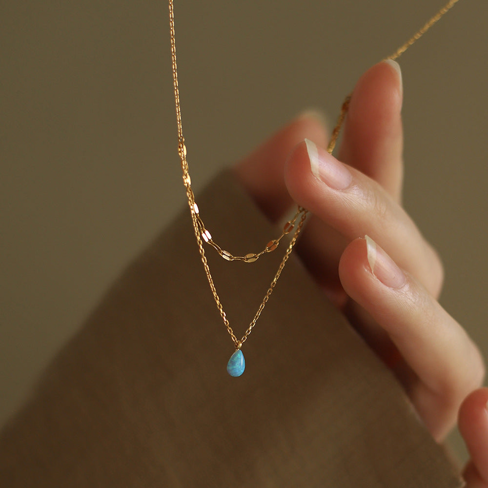 Opal Pendant Necklace