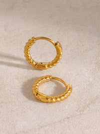 Gold-Plated Huggie Earrings