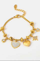 Heart Charm Bracelet