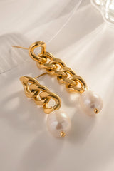 Asymmetrical Pearl Earrings