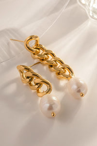 Asymmetrical Pearl Earrings