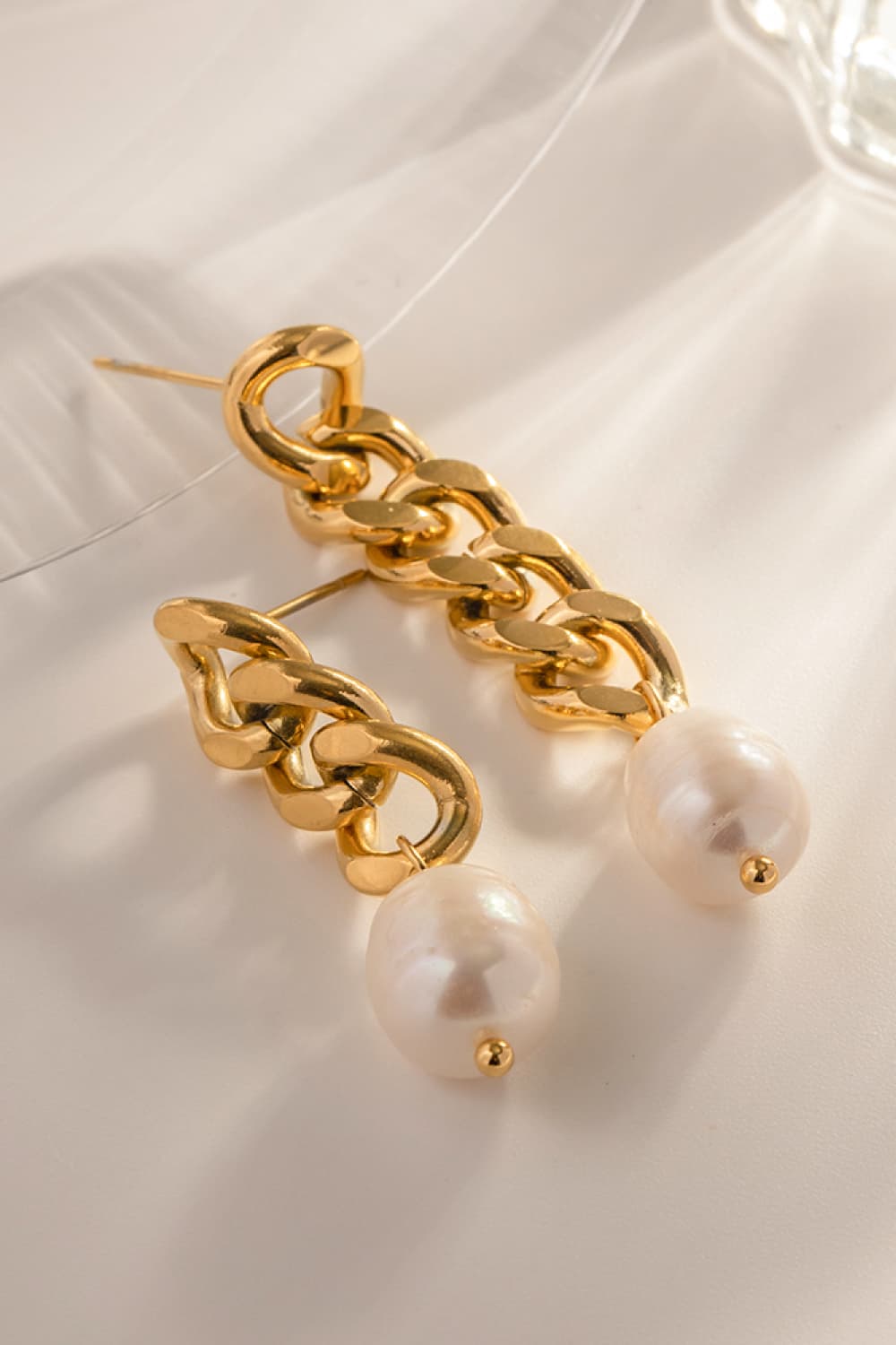 Asymmetrical Pearl Earrings