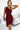 One-Shoulder Sleeveless Dress - Burgundy / S