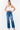 American Bazi High Waist Distressed Wide Leg Jeans - Blue / 1