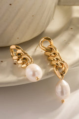 Asymmetrical Pearl Earrings