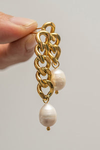 Asymmetrical Pearl Earrings