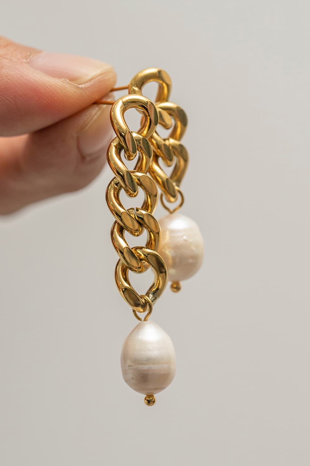 Asymmetrical Pearl Earrings