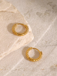 Gold-Plated Huggie Earrings