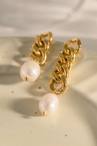 Asymmetrical Pearl Earrings