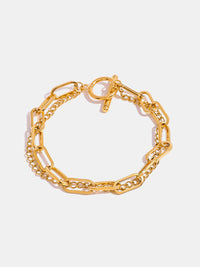 Gold-Plated Stainless Steel Chain Bracelet