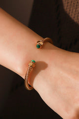 Twisted C-Shaped Bracelet