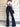 Navy Blue High-Stretch Flared Jeans