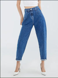 High Waist Straight Jeans