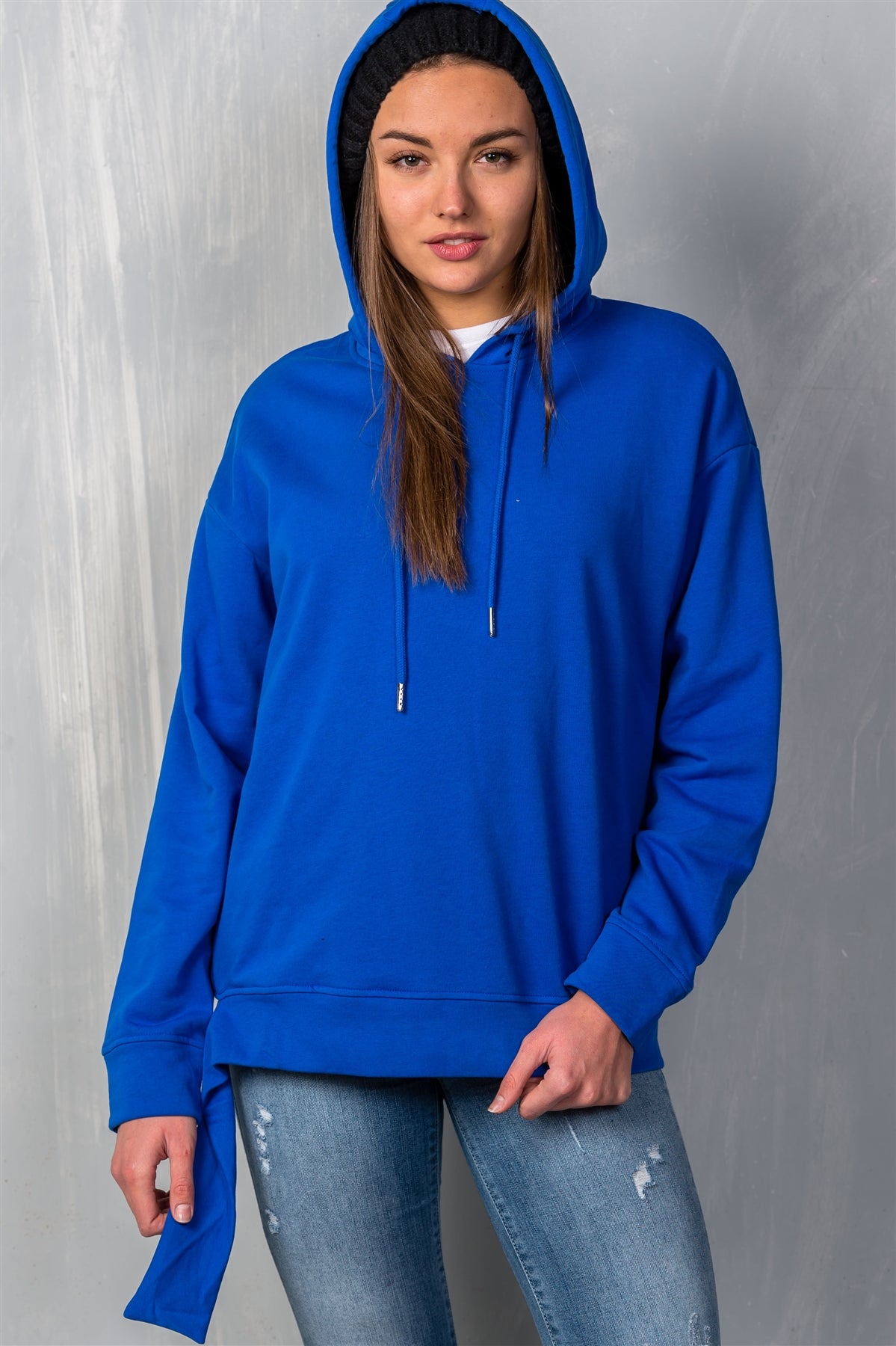 Blue ’venice’ Pullover Hoodie