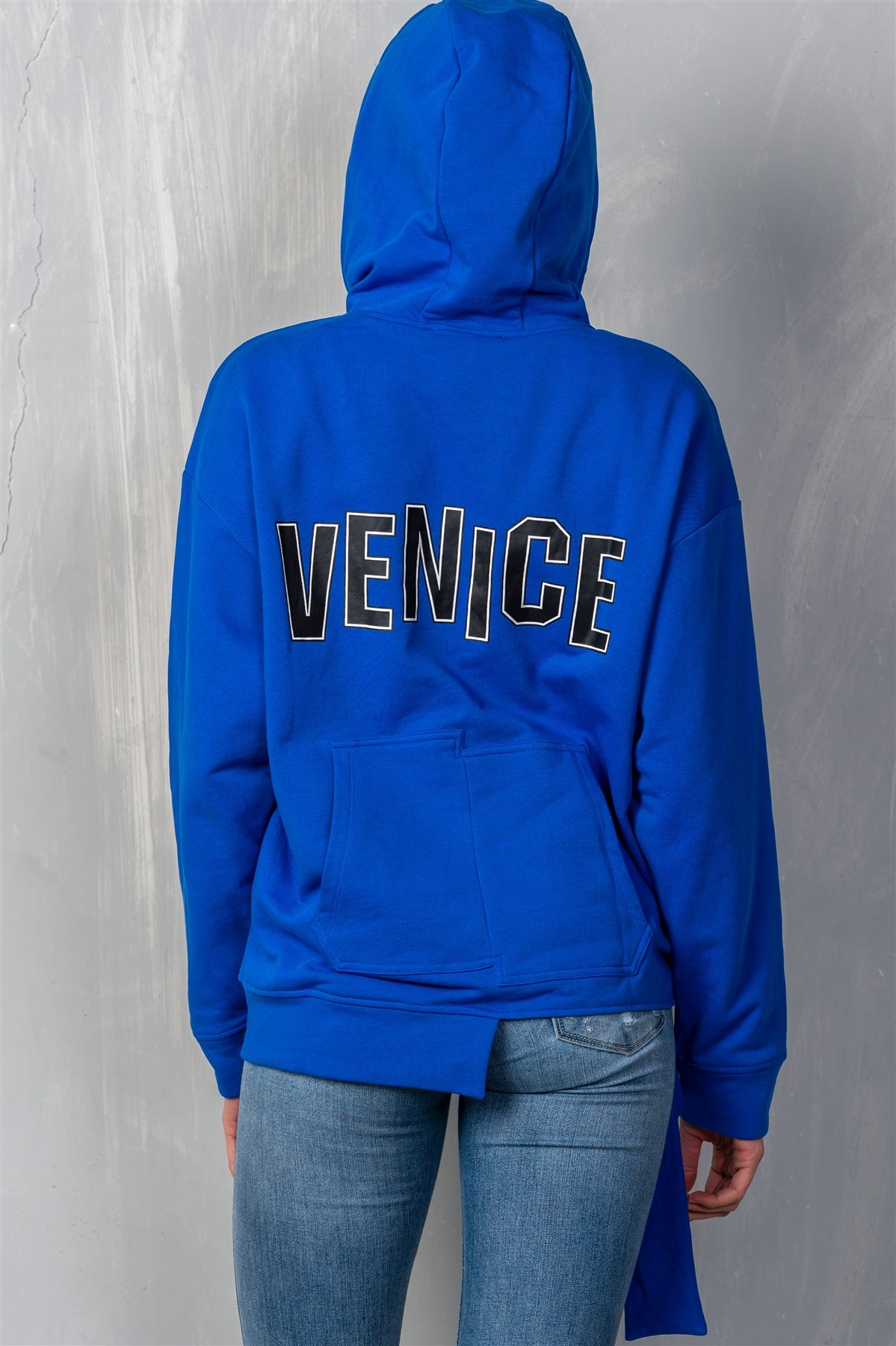 Blue ’venice’ Pullover Hoodie