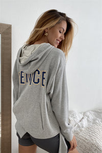 Grey ’venice’ Pullover Hoodie