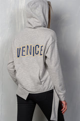 Grey ’venice’ Pullover Hoodie