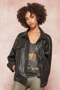 Urban Edge Faux Leather Jacket