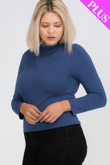 Mock Neck Solid Top