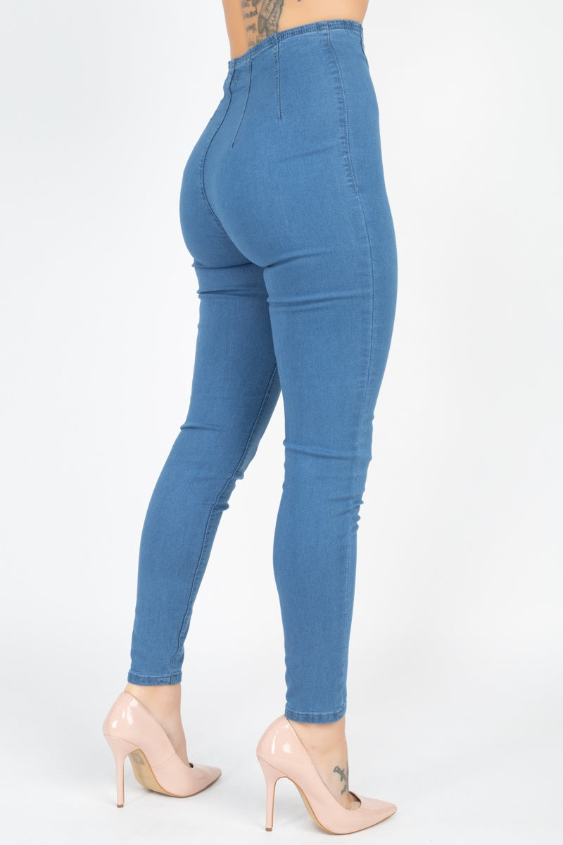 High Waist Classic Denim Jeans