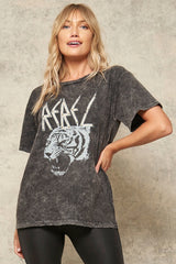 Charcoal Washed Graphic T-shirt