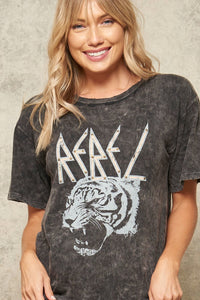 Charcoal Washed Graphic T-shirt