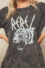 Charcoal Washed Graphic T-shirt