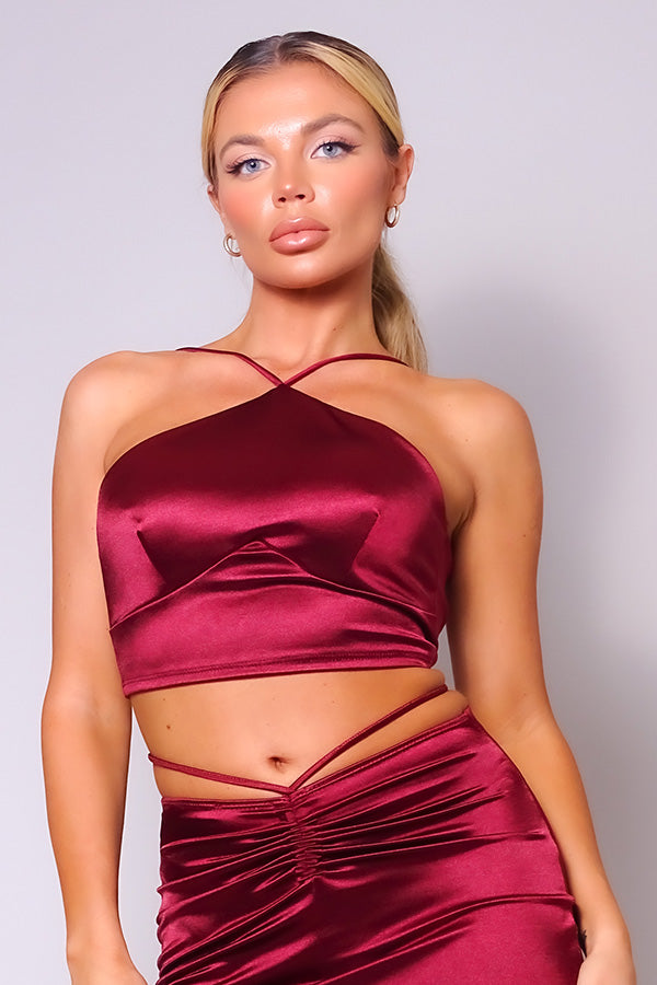 Halter Front Crop Top