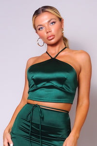 Halter Front Crop Top