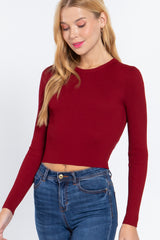 Long Sleeve Open Back Sweater Top