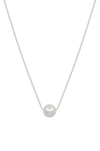 Metal Chain Pearl Pendant Necklace