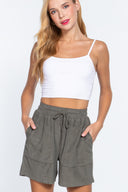 Toweling Shorts - Olive / S