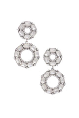 Double Circle Rhinestone Earring