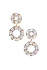 Double Circle Rhinestone Earring