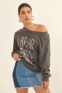 Garment Dyed French Terry Graphic Sweatshirt