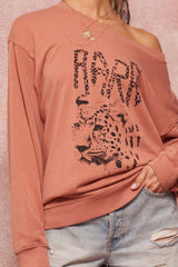 Garment Dyed French Terry Graphic Sweatshirt