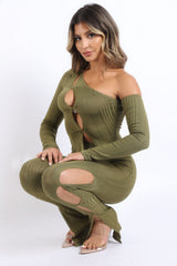 Cutout ribbed set