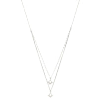 Double Star Crystal Layered Necklace