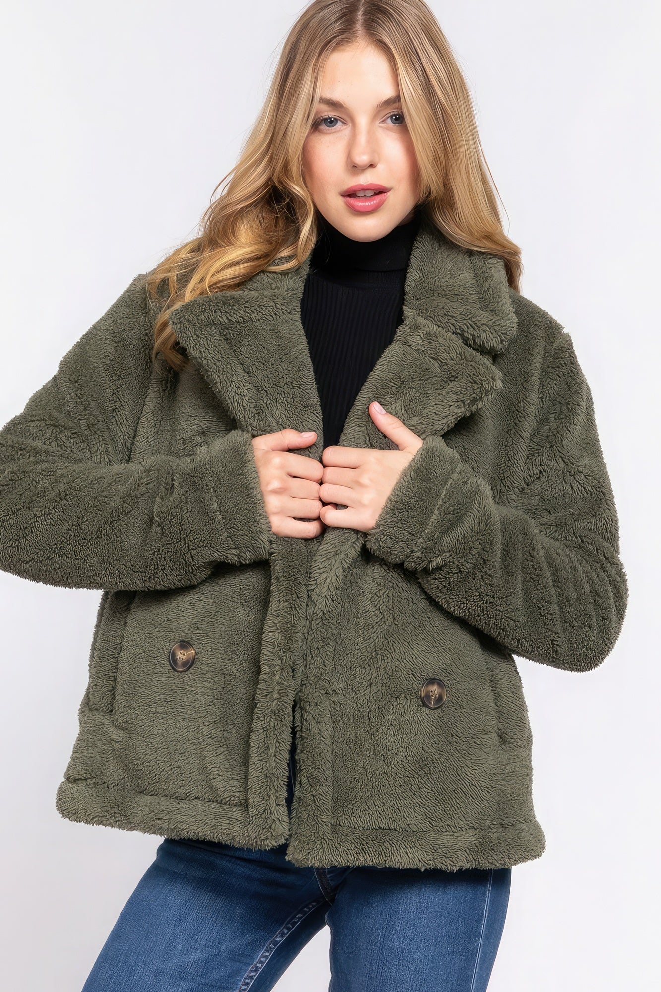 Faux Fur Sherpa Jacket