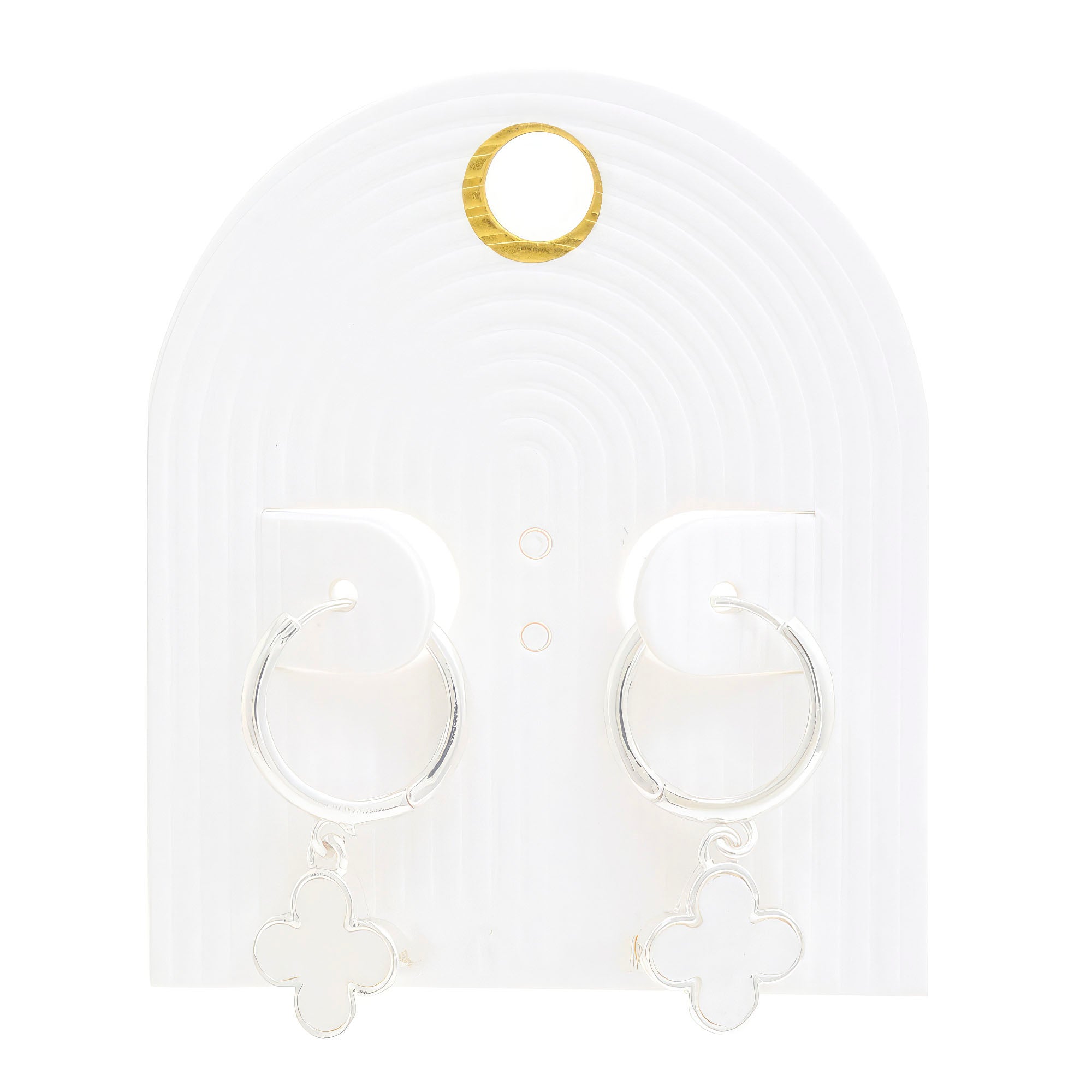 Moroccan Shape Hoop Earring