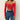 Long Sleeve Off Shoulder Solid T-shirt - Red / S