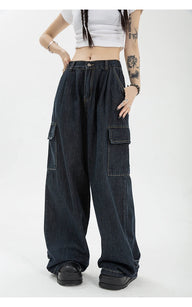 Oversized Casual Wide Leg Vintage Denim Pants