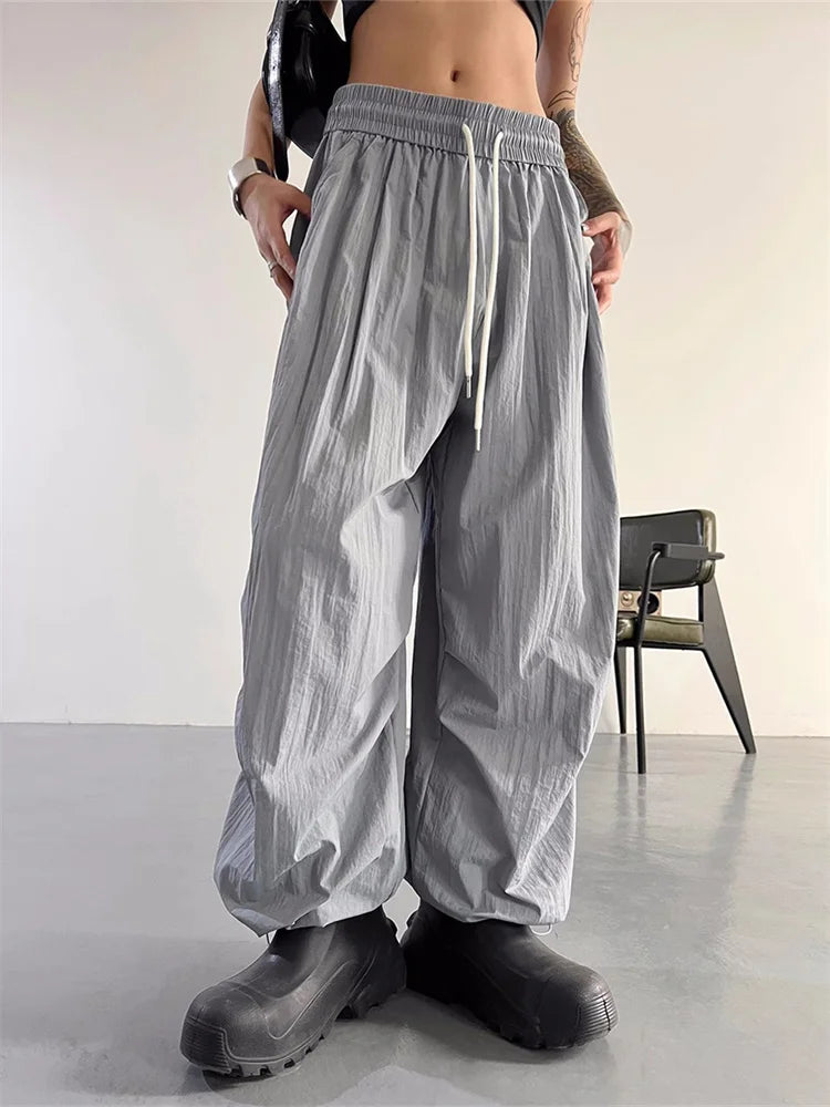 American Retro Oversized Parachute Pants