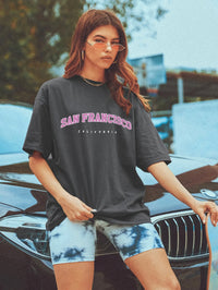 San Francisco Printed Oversized Short Sleeve T-shirt