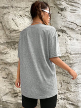 ’It’s A Beautiful Day To Leave Me Alone’ Oversized T-Shirt - Gray / S