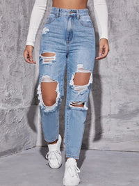 High Street Denim Ripped Jeans